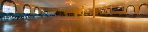 Hollywood Ballroom Dance Center's spacious 7,200 square foot floating hardwood floor is the largest climate controlled ballroom in the metropolitan area..