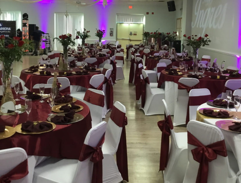 The Ballroom decorated for a private event