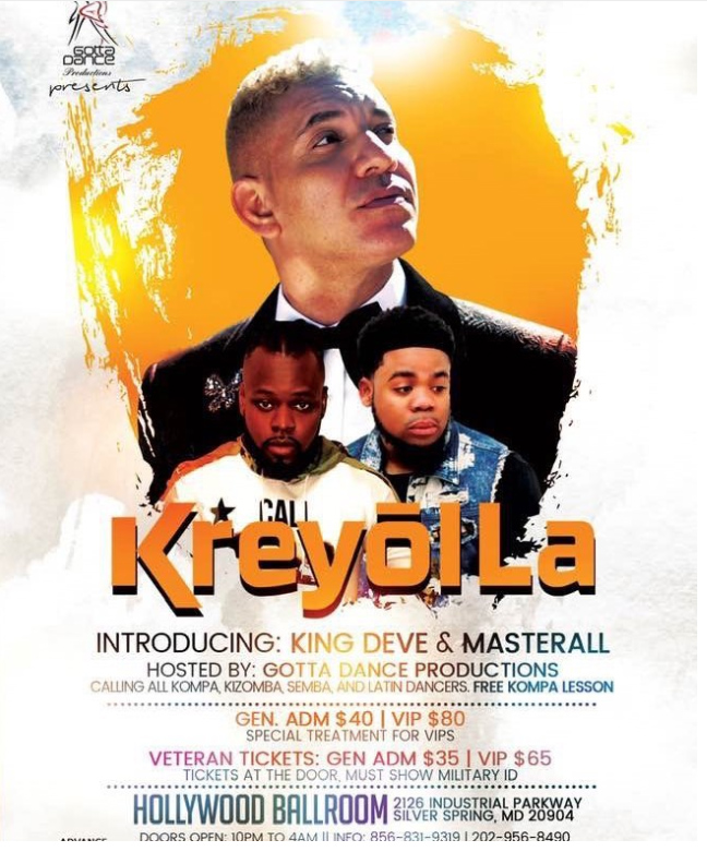 Kreyol La performs at Hollywood Ballroom. Introducing King Deve and MasterAl